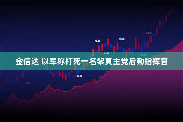 金信达 以军称打死一名黎真主党后勤指挥官